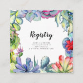 サボテンと結婚多肉株の登記簿 エンクロージャーカード (正面)