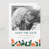 サボテンと花が日付を救う セーブザデート (正面/裏面)