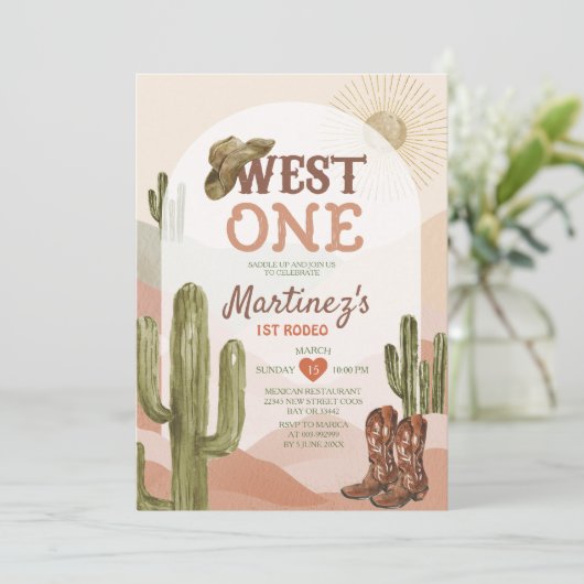 サボテンどのように西は1つの誕生日パーティーカウボーイだった 招待状 (スタンド正面)