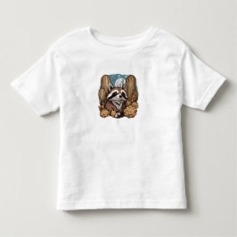 サボテンに囲まれたかわいいアリゾナ リングテールキャット トドラーTシャツ