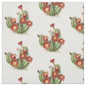 サボテンに赤い花 ファブリック (見本)