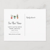 サボテンのお引越しのお知らせ | 新しい根っこ 案内ポストカード (裏面)