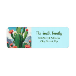 サボテンのアドレスの返品ラベル ラベル