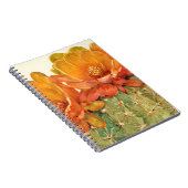 サボテンのオレンジ色の花 ノートブック (右側)
