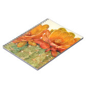 サボテンのオレンジ色の花 ノートブック (左側)