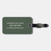 サボテンのオレンジ色の花 ラゲッジタグ (裏面横)