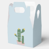 サボテンのカップケーキ赤ちゃんシャワーありがとうブルーピンク フェイバーボックス (オープン)