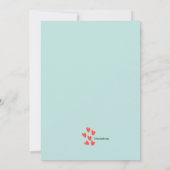 サボテンのカップルのカップルのシャワーの招待状 招待状 (裏面)