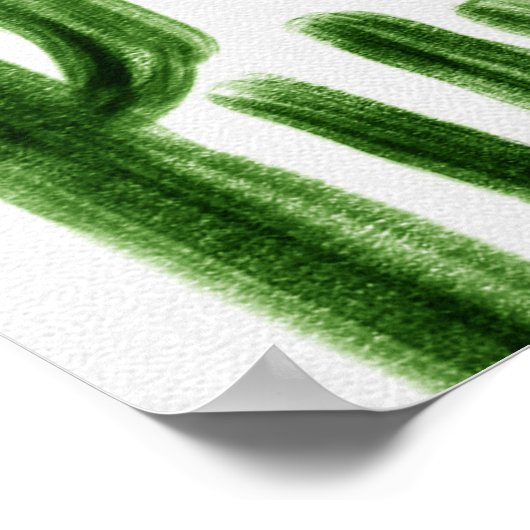 サボテンのカードとギフトサイネージ ポスター (角)