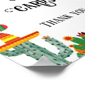 サボテンのギフトとカードブライダルシャワー表記号 ポスター (角)