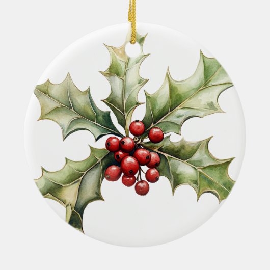 サボテンのクリスマスの神様の家族の形見 セラミックオーナメント (裏面)