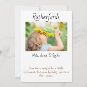 サボテンのクリスマスツリーメリークリスマス シーズンカード (裏面)