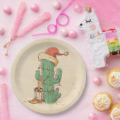サボテンのクリスマスツリー ペーパープレート (パーティー)