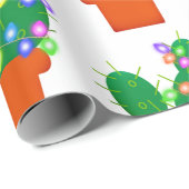 サボテンのクリスマスツリー ラッピングペーパー (ロールコーナー)