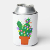 サボテンのクリスマスツリー 缶クーラー (缶正面)