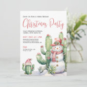 サボテンのクリスマスパーティー 招待状 (スタンド正面)