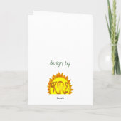 サボテンのグリーティングカード カード (裏面)