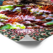 サボテンのコラージュのポスター ポスター (角)