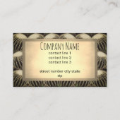 サボテンのコラージュ自然芸術的の両面 名刺 (裏面)