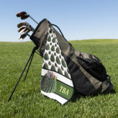 サボテンのゴルフタオル – モノグラパーソナライズされたム ゴルフタオル (グリーン)