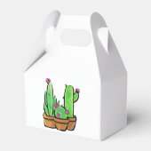 サボテンのサボテンの多肉類のピンクの花 フェイバーボックス (裏面サイド)