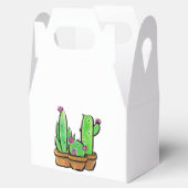 サボテンのサボテンの多肉類のピンクの花 フェイバーボックス (オープン)