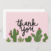 サボテンのサンキューカード サンキューカード (正面/裏面)