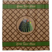 サボテンのシャワーカーテン シャワーカーテン (正面)