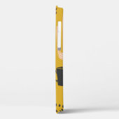 サボテンのシームレスなパターン背景。手書き列 Case-Mate iPhoneケース (裏面 / 左)