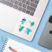 サボテンのステッカーセット 面白い シール (ノートパソコンとiPhone)