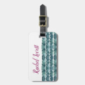 サボテンのテクスチャ ラゲッジタグ (正面縦)