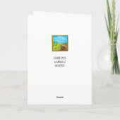 サボテンのデザインとおもしろいで、気色悪い挨拶状 カード (裏面)