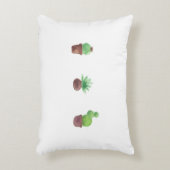 サボテンのデザインのアクセントの枕 アクセントクッション (正面(垂直))