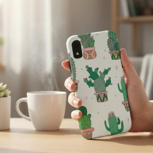 サボテンのデザインパターン iPhone XRケース