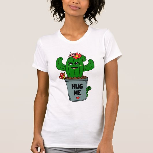 サボテンのハグ Tシャツ (正面)