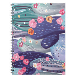 サボテンのパタカラフルーンの水色 ノートブック