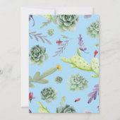 サボテンのパターン10 サンキューカード (裏面)