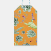 サボテンのパターン11 ギフトタグ (裏面)