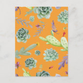 サボテンのパターン11 ポストカード (正面)