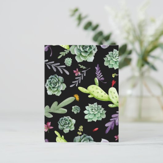 サボテンのパターン2 シーズンポストカード (スタンド正面)