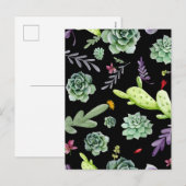 サボテンのパターン2 シーズンポストカード (正面/裏面)