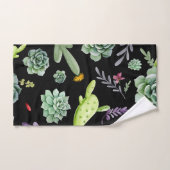 サボテンのパターン2 バスタオルセット (ハンドタオル)