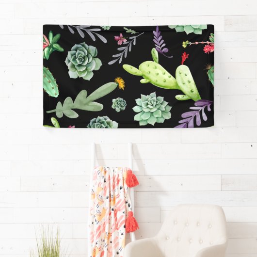 サボテンのパターン2 横断幕 (インサイチュ)