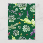 サボテンのパターン3 シーズンポストカード (正面)