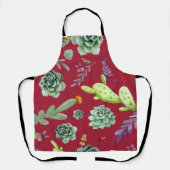 サボテンのパターン4 エプロン (正面)