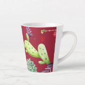 サボテンのパターン4 カフェラテマグ (右)