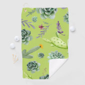 サボテンのパターン6 ゴルフタオル (インサイチュ)