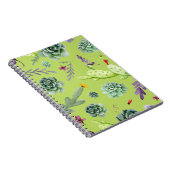 サボテンのパターン6 ノートブック (右側)