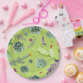 サボテンのパターン6 ペーパープレート (パーティー)