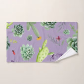 サボテンのパターン7 バスタオルセット (ハンドタオル)